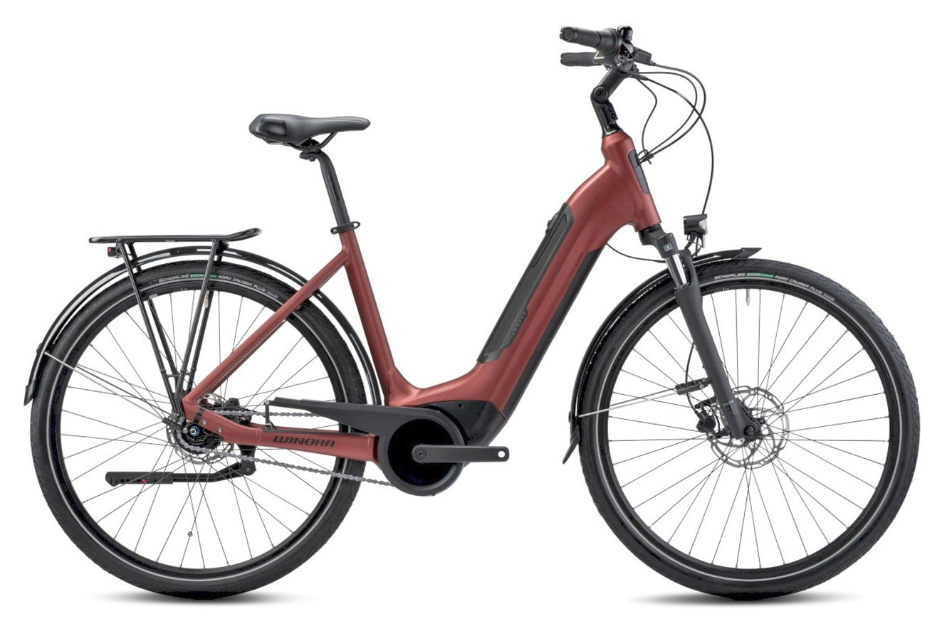Winora Tria N8 eco Low velvetred matt, 56 cm | (28")