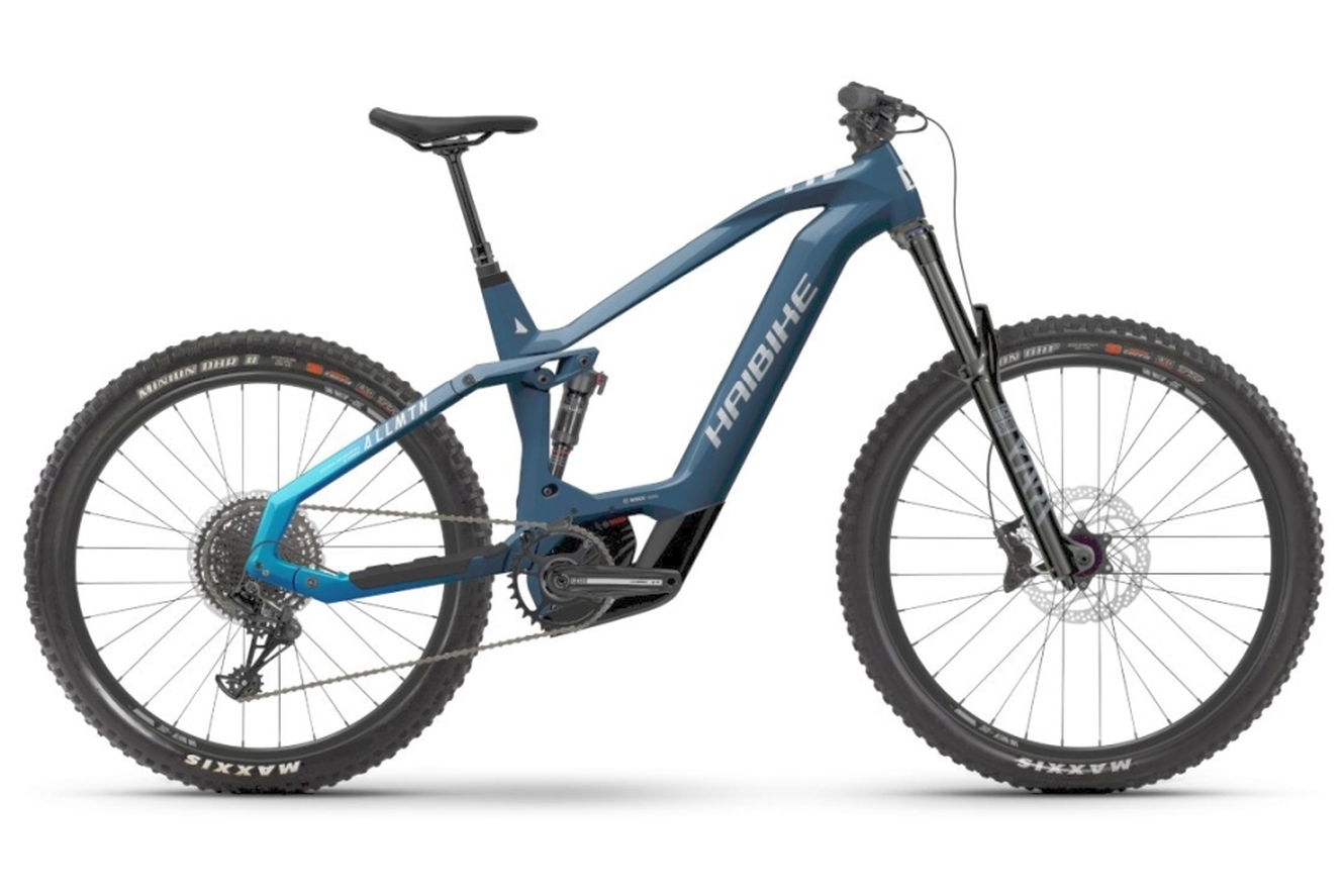 Haibike AllMtn CF 9 MTB Fully gloss_fade_ blue_white, 50 cm