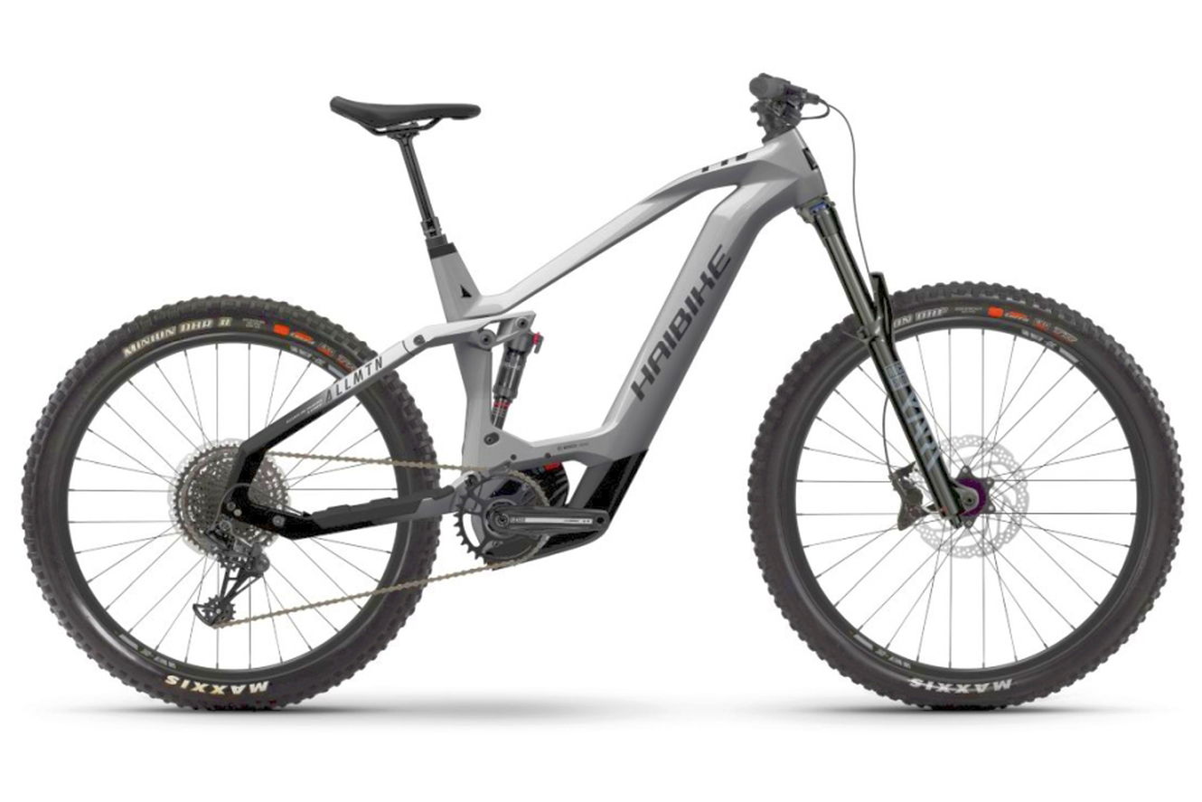Haibike AllMtn CF 9 MTB Fully gloss_grey_blk, 47 cm