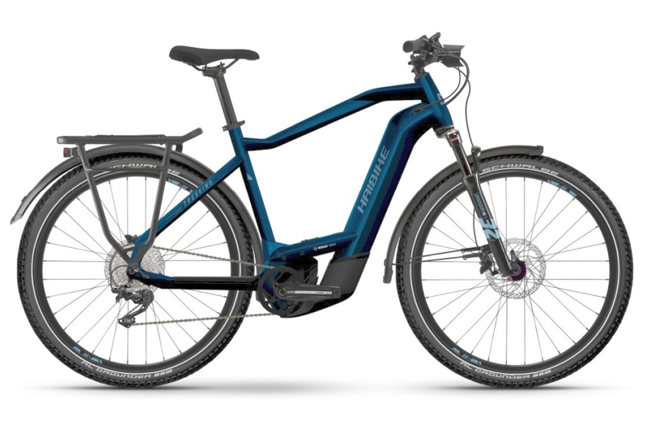 Haibike Trekking 8 High gloss_roy blue_met silver, 50 cm (27,5")