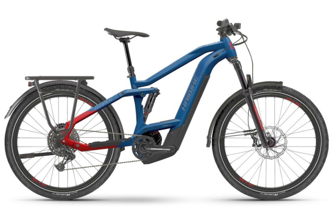 Haibike Adventr FS 9 MTB Fully gloss_metal blue_red, 44 cm (27,5")
