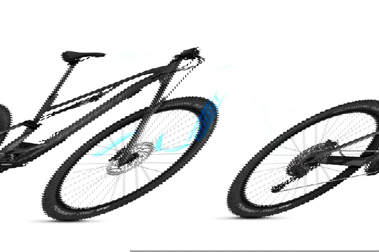 Ghost E-ASX 160 Essential AL Diamant dark grey/bright blue - matt, XL