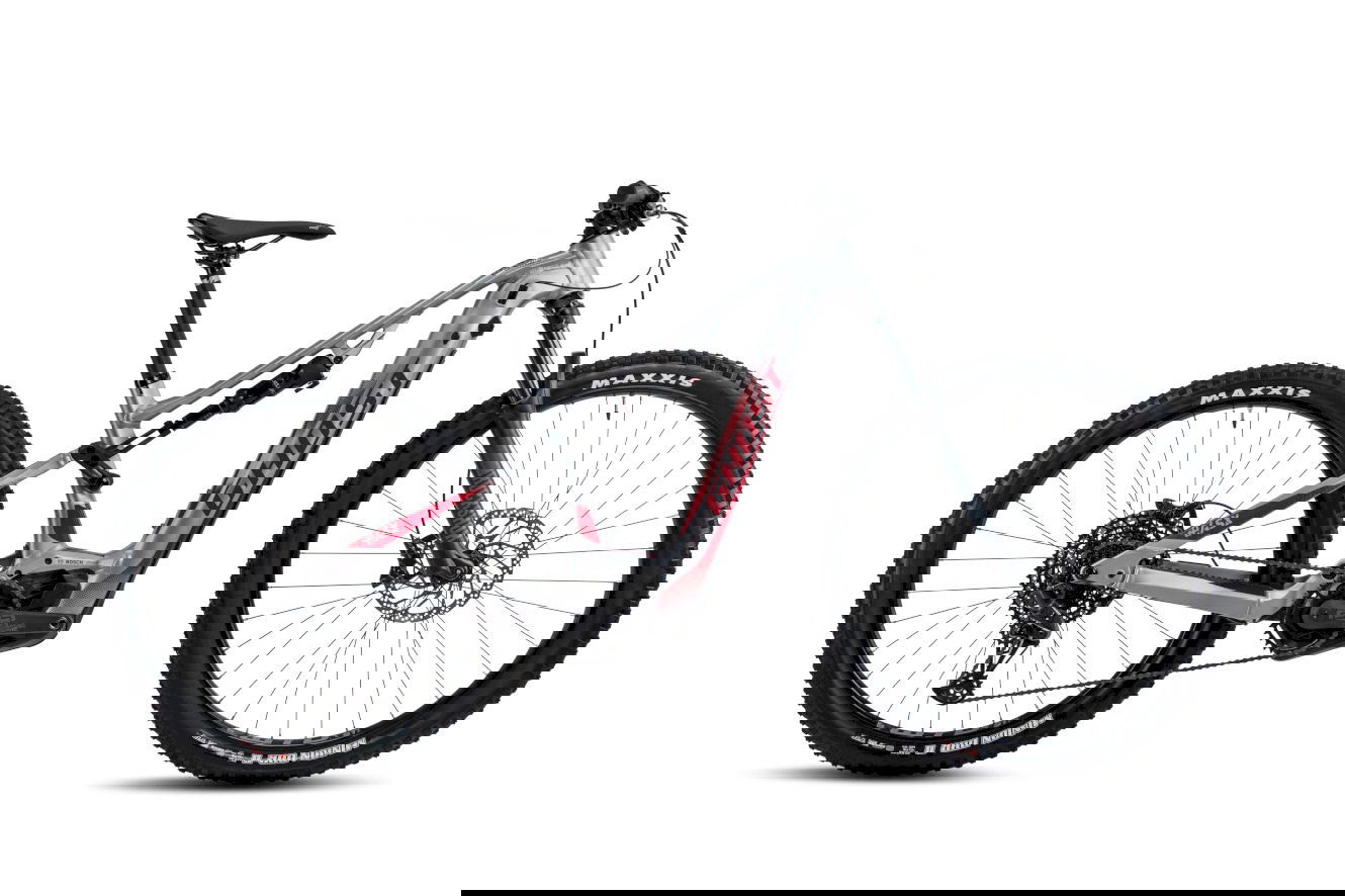 Ghost E-ASX 130 Universal AL Diamant gray 2/riot red - matt/glossy, M