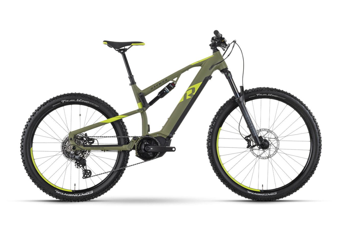 Raymon TrailRay 140E 7.0 Diamant armor / lime green / black matt, 52 cm - XL
