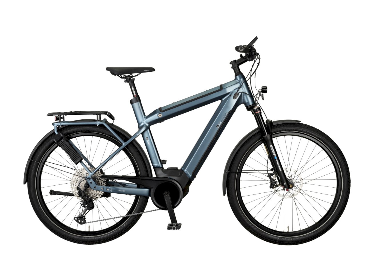 e-bike manufaktur 15ZEHN EXT Diamant blaugrau matt, 55 cm (27,5")