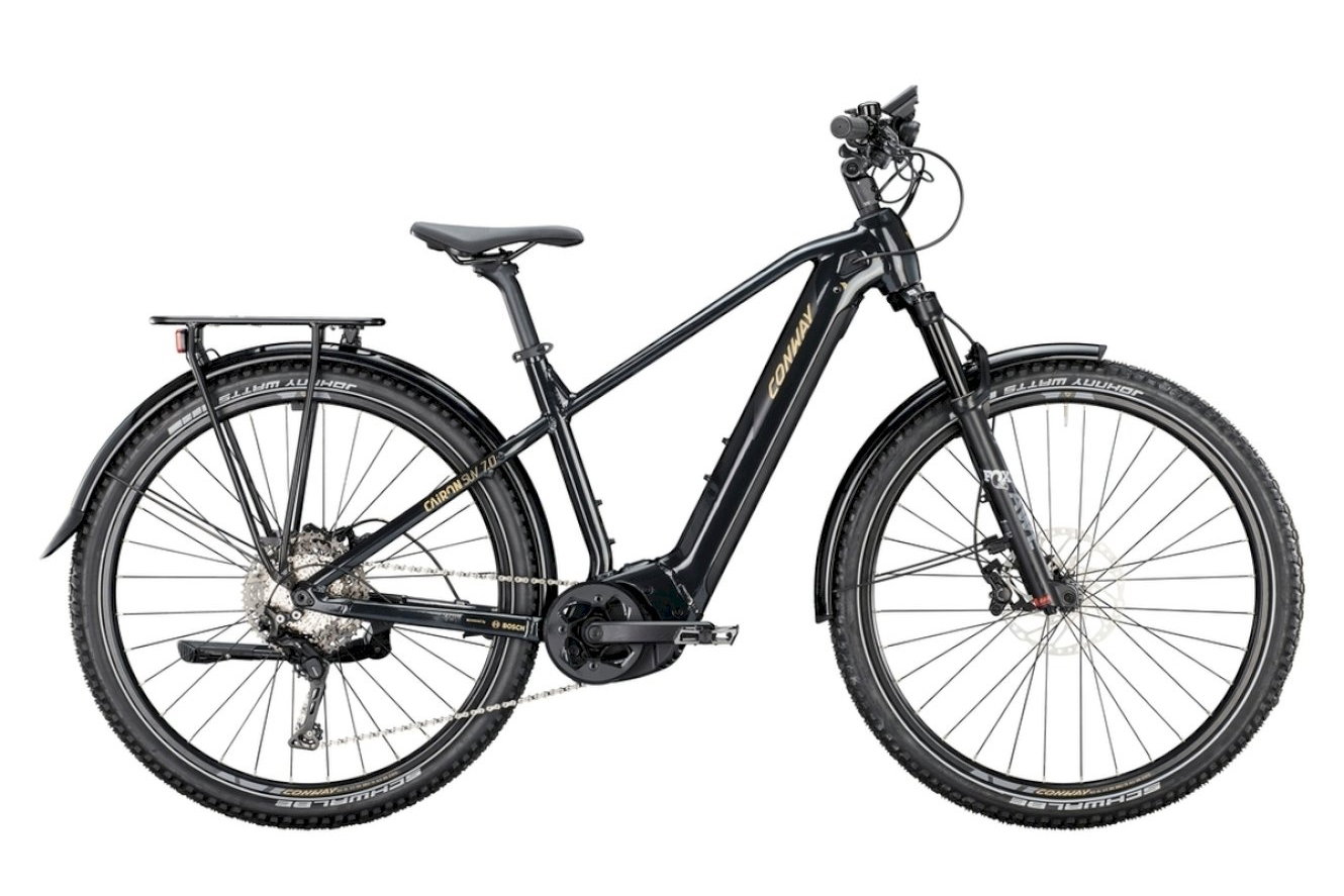 Conway Cairon SUV 7.0 Diamant black metallic / gold matt, 45 cm (29")