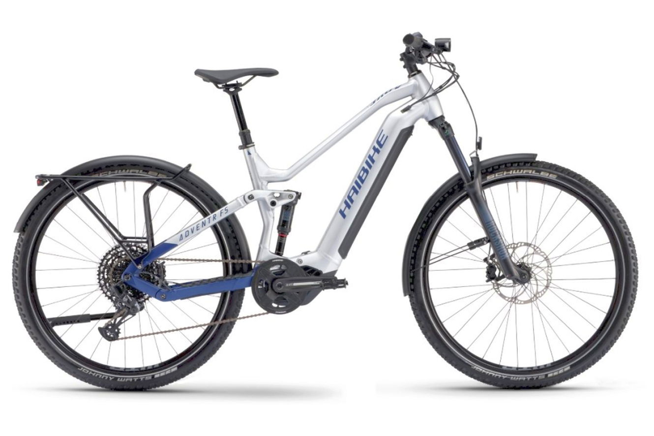 Haibike Adventr FS 9 MTB Fully silver/dark blue - matt, 47 cm (29")